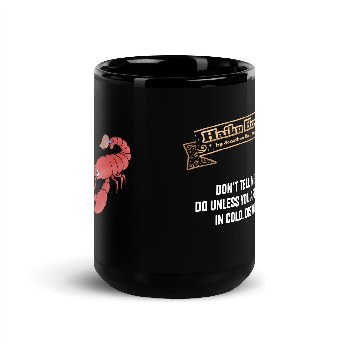 Scorpio Black Glossy Mug
